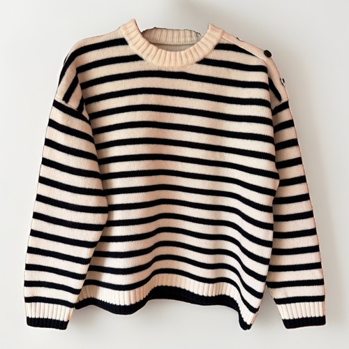Button shoulder striped - shoulder,