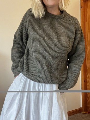 100 wool ribbed fisherman - wool,