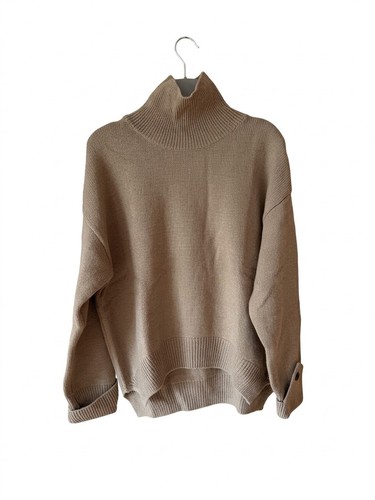 Camel pure wool high neck - wool,