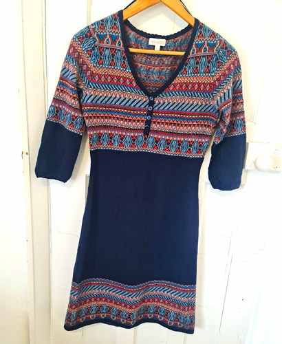 Monsoon navy geometric knit - navy,