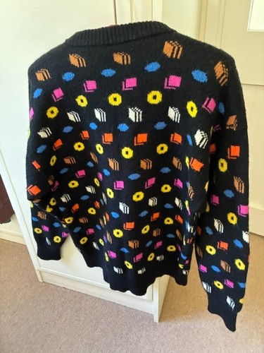 Wool sweater liquorice - wool,