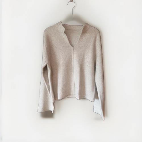 Soft brushed wool knit - brushed,