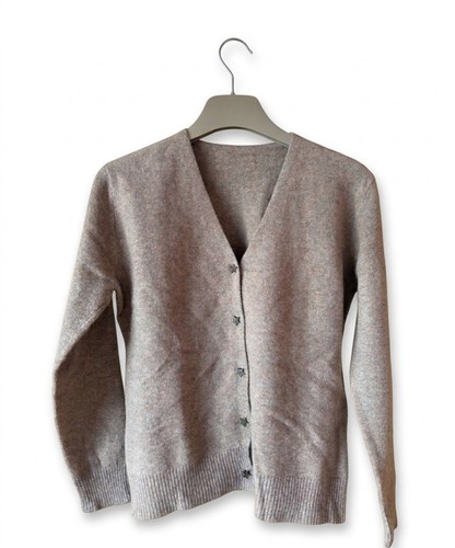 Wool blend cardigan - grey, rec