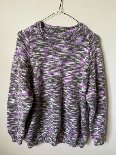 Hand knit jumper size - knit, tri