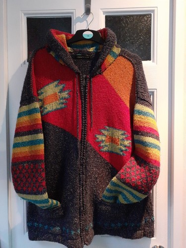 Peruvian multicolored cardigan - multicolored,