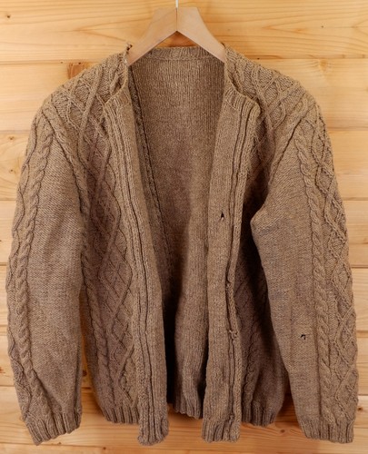 Vintage hand knitted aran - hand,