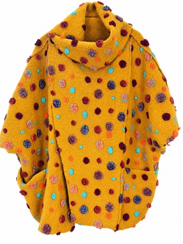 Mustard wool pom - wool,