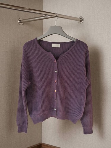 Ribbed neck wool blend - v-neck,