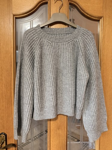 Grey marl chunky ribbed - grey,