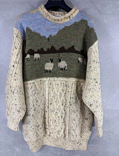 Vintage 1980s irish aran sheep - irish,