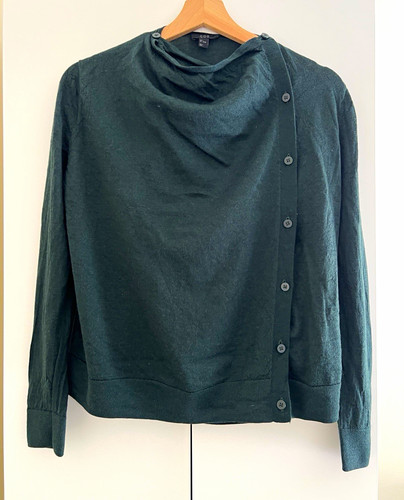 Cos green wool knit jumper - cos,