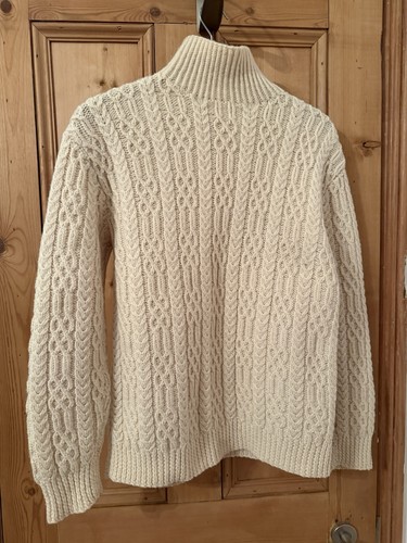 Hand knitted aran cable knit - knitted,