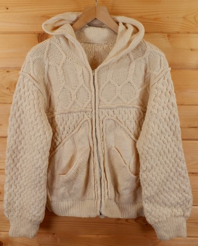 Vintage hand knitted aran - knitted,