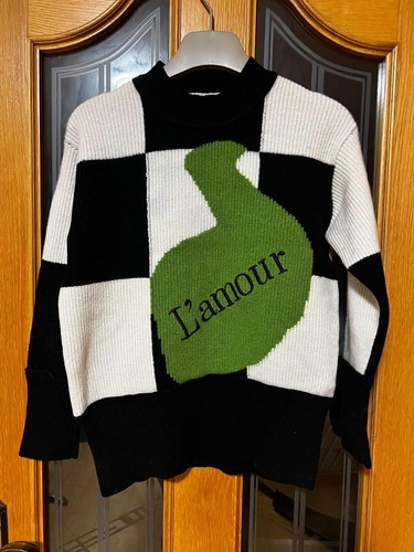Checkerboard wool blend - checkerboard, knit