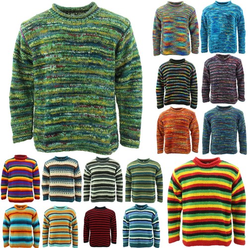 Wool knit jumper space - space, dye