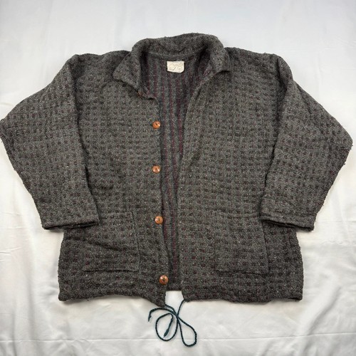 Handmade cardigan men - cardigan, grey