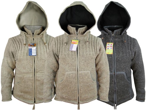 Hand knitted natural woolen - knitted,