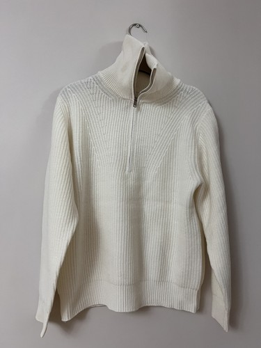 Superfine wool half zip - wool,