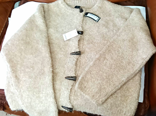Bohoo beige wool - wool, tight-knit