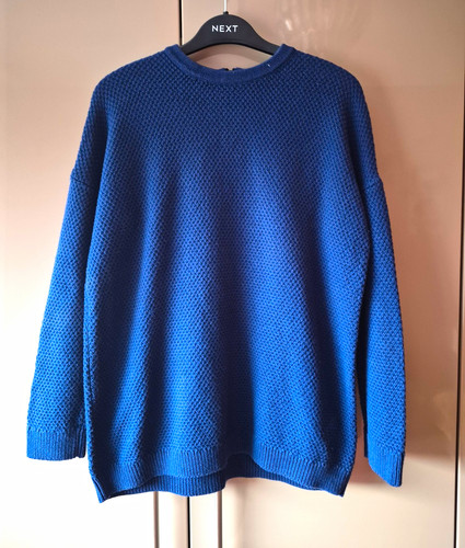 Hobbs blue cotton wool waffle - blue,