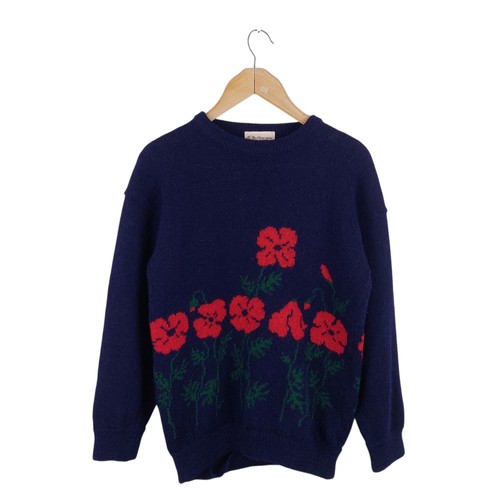 Vintage women blue wool - blue,