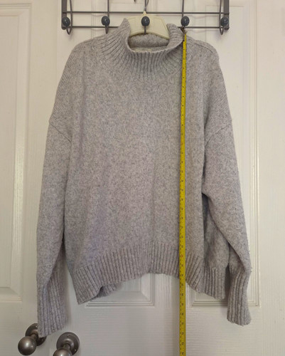 Women grey knit mock - women’s,