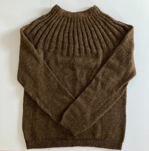 Brown hand knitted handmade - knitted,