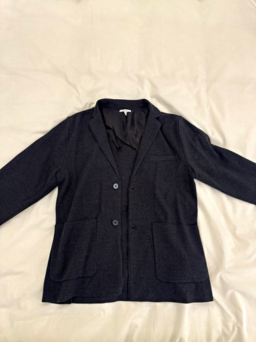 Reiss grey knit collared - grey,