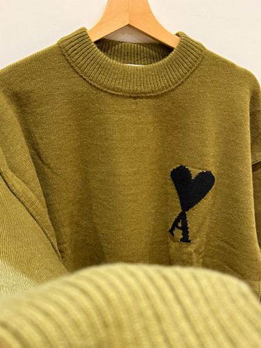 Ami paris mens green wool - ami,