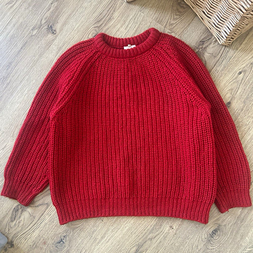 Cornish jumpers mens red 100 - mens, 100%