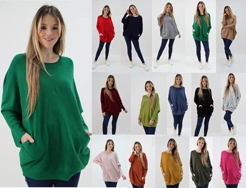 Ladies italian knitted batwing - ladies,